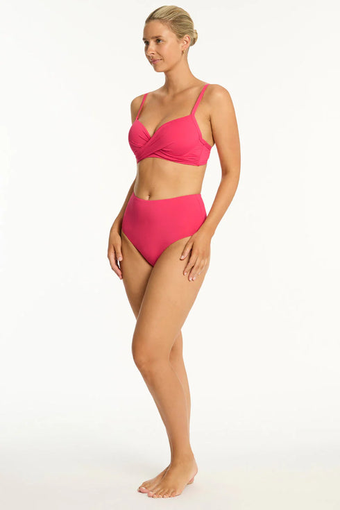 Sea Level Eco Essentials Cross Front Moulded Cup Bra